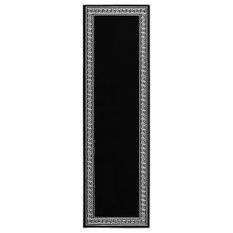 Tapis BCF Noir avec motif 60x200 cm