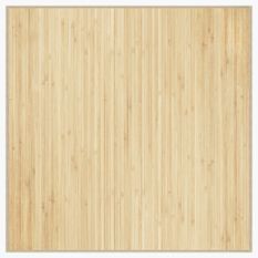 Tapis carré naturel clair 100x100 cm bambou