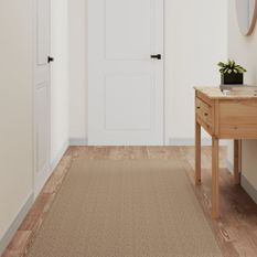Tapis de couloir aspect sisal sable 80x250 cm