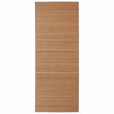 Tapis en bambou brun à latte Rectangulaire 80 x 300 cm