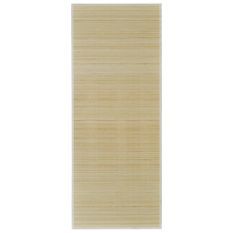 Tapis en bambou naturel à latte Rectangulaire 80 x 200 cm