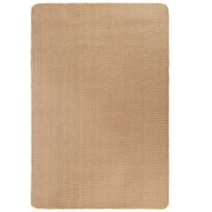 Tapis en jute avec support en latex 160 x 230 cm Naturel