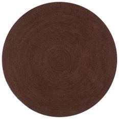 Tapis fait à la main Jute Rond 150 cm Marron