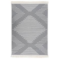 Tapis Gris foncé 160x230 cm Coton