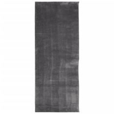 Tapis HUARTE à poils courts doux et lavable anthracite 80x200cm