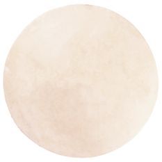 Tapis HUARTE à poils courts doux et lavable beige Ø 100 cm