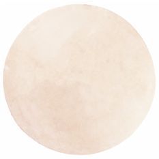 Tapis HUARTE à poils courts doux et lavable beige Ø 160 cm