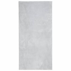 Tapis HUARTE à poils courts doux et lavable gris 100x200 cm