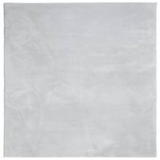 Tapis HUARTE à poils courts doux et lavable gris 160x160 cm