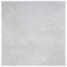 Tapis HUARTE à poils courts doux et lavable gris 240x240 cm