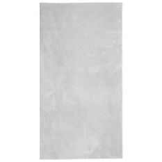 Tapis HUARTE à poils courts doux et lavable gris 60x110 cm