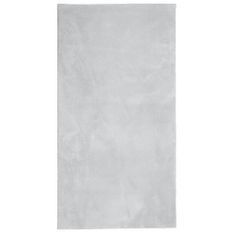 Tapis HUARTE à poils courts doux et lavable gris 80x150 cm