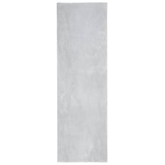 Tapis HUARTE à poils courts doux et lavable gris 80x250 cm