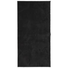 Tapis HUARTE à poils courts doux et lavable noir 100x200 cm