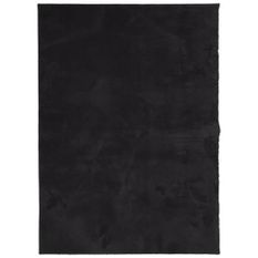 Tapis HUARTE à poils courts doux et lavable noir 120x170 cm