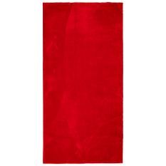 Tapis HUARTE à poils courts doux et lavable rouge 100x200 cm