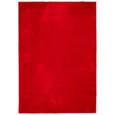 Tapis HUARTE à poils courts doux et lavable rouge 120x170 cm