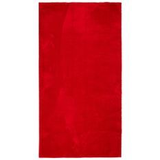 Tapis HUARTE à poils courts doux et lavable rouge 80x150 cm