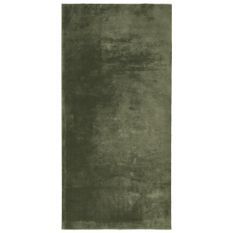 Tapis HUARTE à poils courts doux lavable vert forêt 100x200 cm