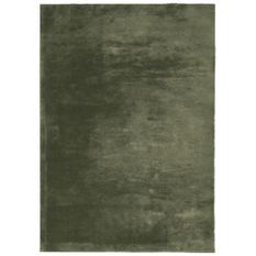 Tapis HUARTE à poils courts doux lavable vert forêt 200x280 cm