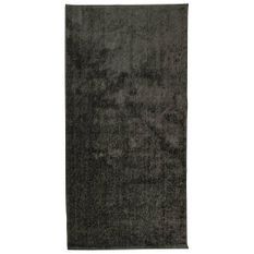 Tapis ISTAN à poils longs aspect brillant anthracite 100x200 cm