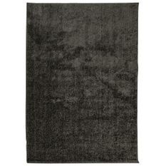 Tapis ISTAN à poils longs aspect brillant anthracite 120x170 cm