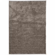 Tapis ISTAN à poils longs aspect brillant gris 120x170 cm