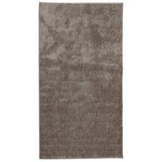 Tapis ISTAN à poils longs aspect brillant gris 80x150 cm