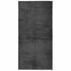 Tapis IZA poils courts style scandinave anthracite 100x200 cm