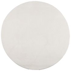 Tapis IZA poils courts style scandinave crème Ø 200 cm