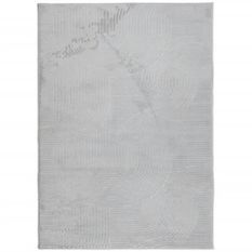 Tapis IZA poils courts style scandinave gris 200x280 cm