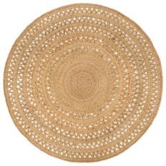 Tapis Jute tressé à la main 180 cm Rond