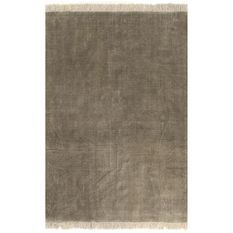 Tapis Kilim Coton 120 x 180 cm Taupe