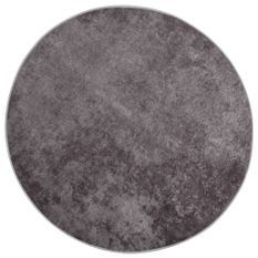 Tapis lavable antidérapant φ120 cm Gris 2