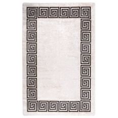 Tapis lavable antidérapant 160x230 cm Beige clair