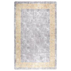Tapis lavable antidérapant 160x230 cm Gris