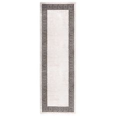 Tapis lavable antidérapant 80x300 cm Beige clair