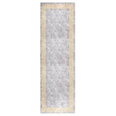 Tapis lavable antidérapant 80x300 cm Gris