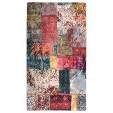 Tapis lavable antidérapant Patchwork 190x300 cm Multicolore