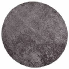 Tapis lavable gris Ø 200 cm antidérapant