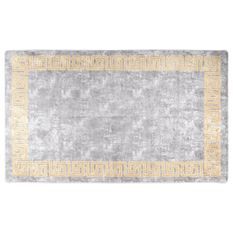 Tapis lavable gris et doré 120x170 cm antidérapant