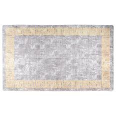 Tapis lavable gris et doré 150x230 cm antidérapant