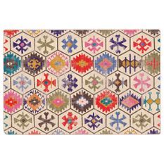 Tapis lavable multicolore 120x180 cm antidérapant