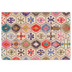 Tapis lavable multicolore 160x230 cm antidérapant