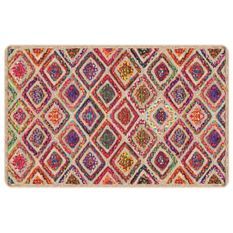 Tapis lavable multicolore 190x300 cm antidérapant