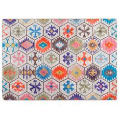 Tapis lavable multicolore 80x150 cm antidérapant