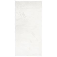 Tapis OVIEDO à poils courts crème 100x200 cm