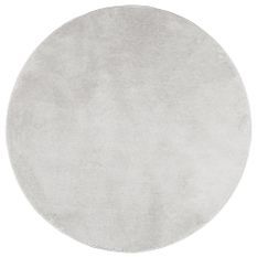 Tapis OVIEDO à poils courts gris Ø 120 cm