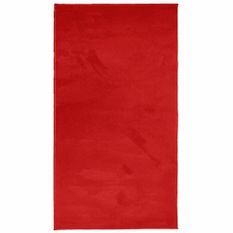 Tapis OVIEDO à poils courts rouge 80x150 cm