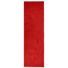 Tapis OVIEDO à poils courts rouge 80x250 cm